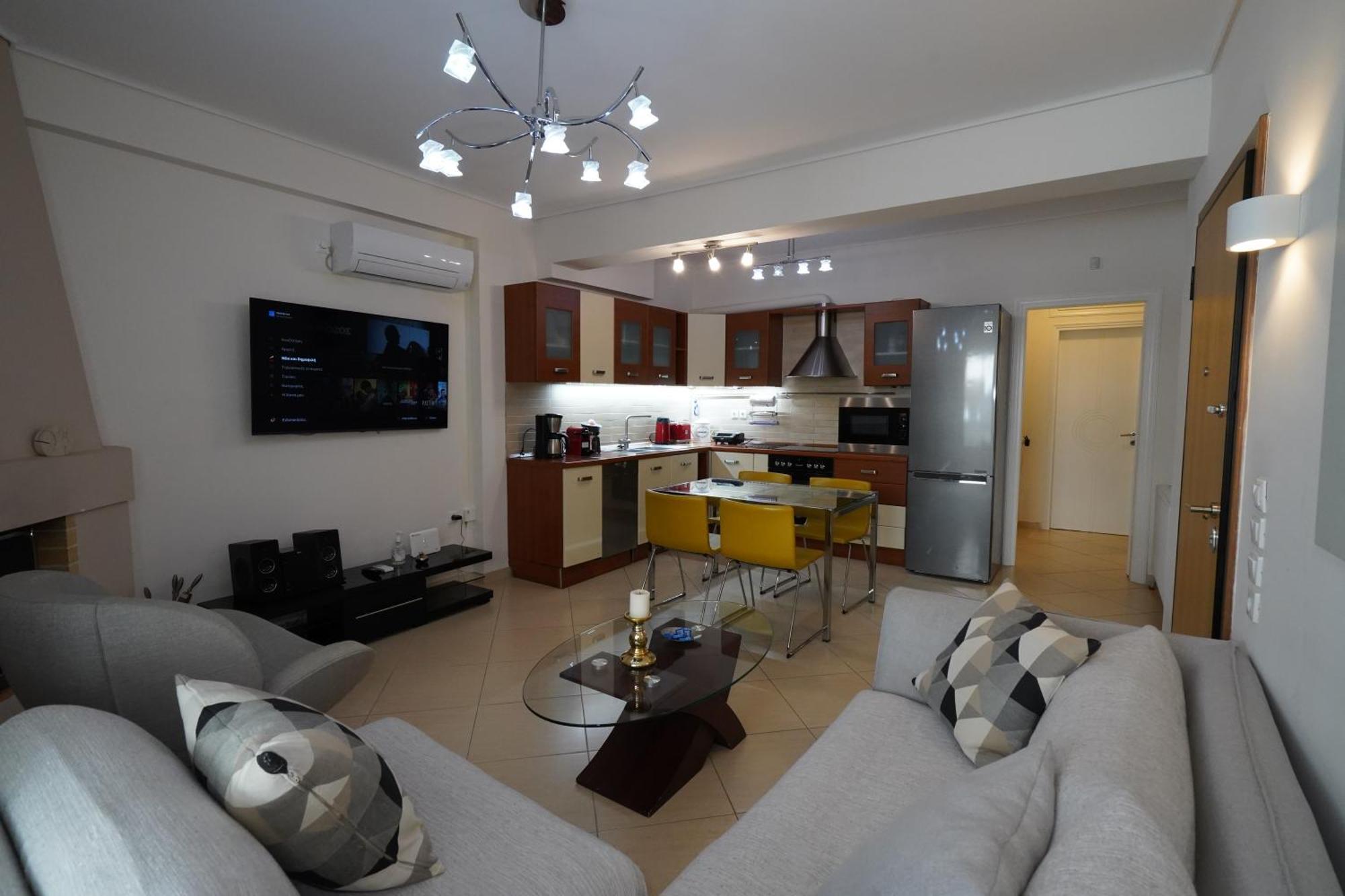 Garden Apartment Next To The Mall -Private Parking Athen Eksteriør billede