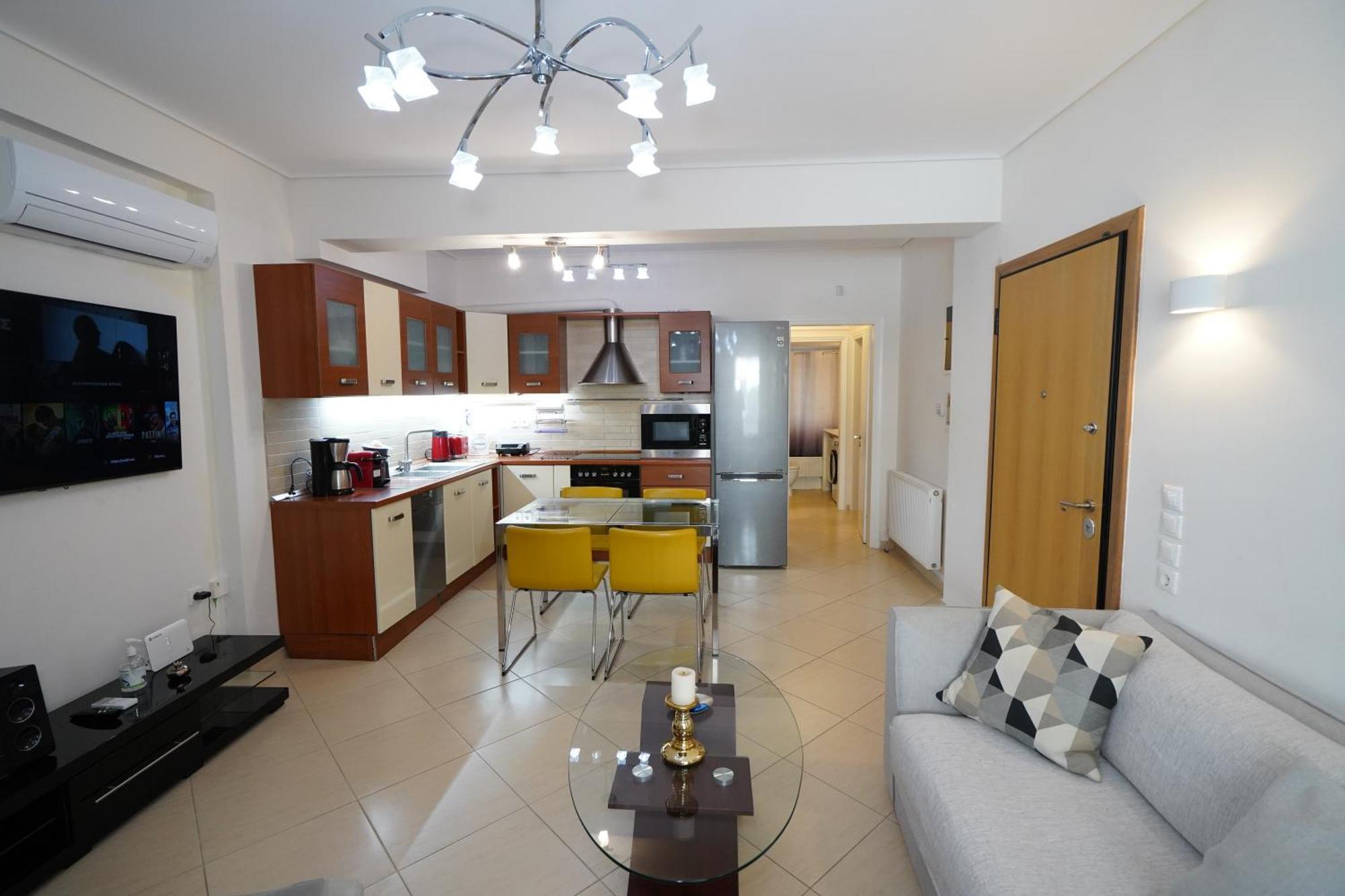 Garden Apartment Next To The Mall -Private Parking Athen Eksteriør billede