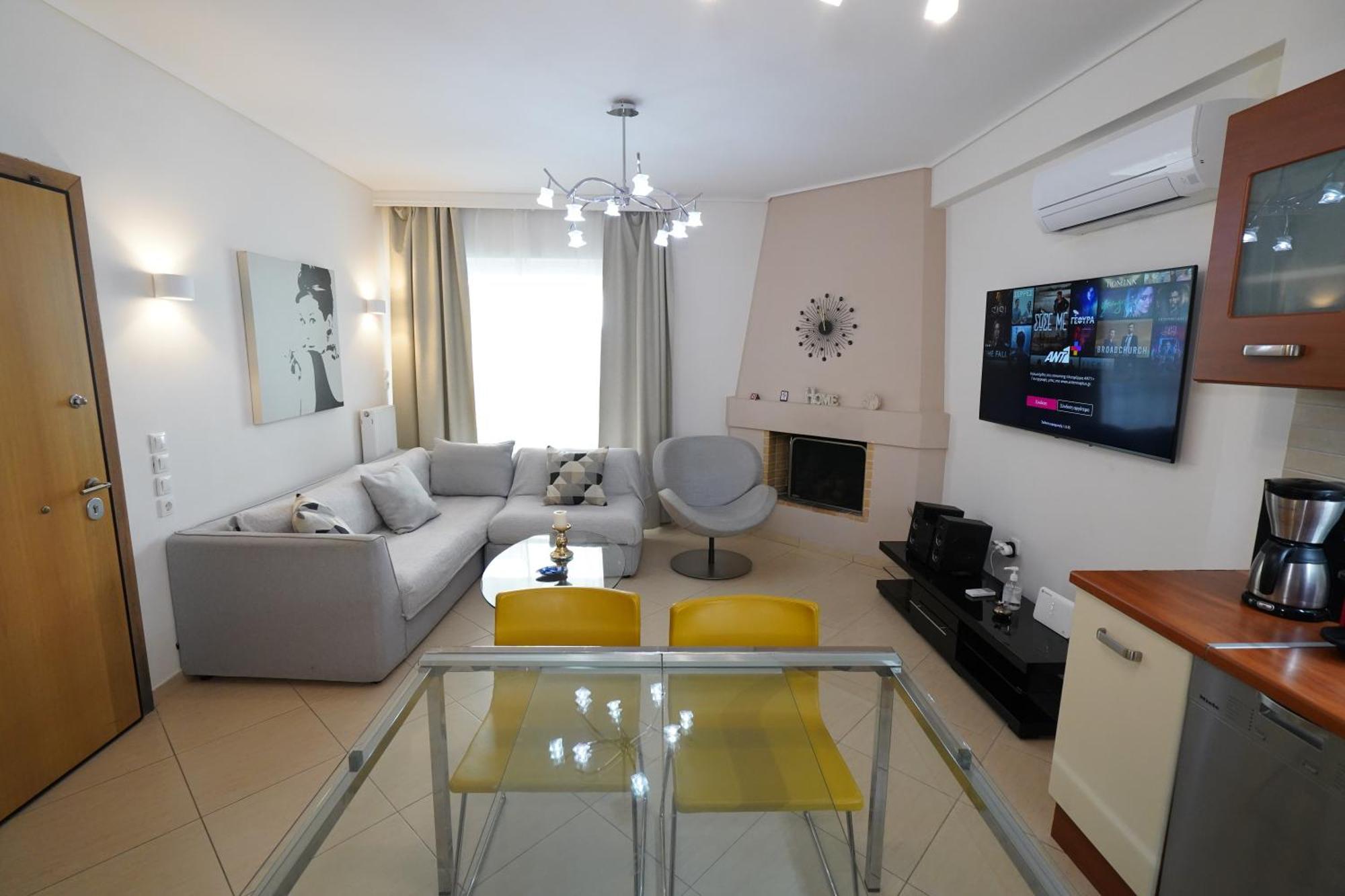 Garden Apartment Next To The Mall -Private Parking Athen Eksteriør billede