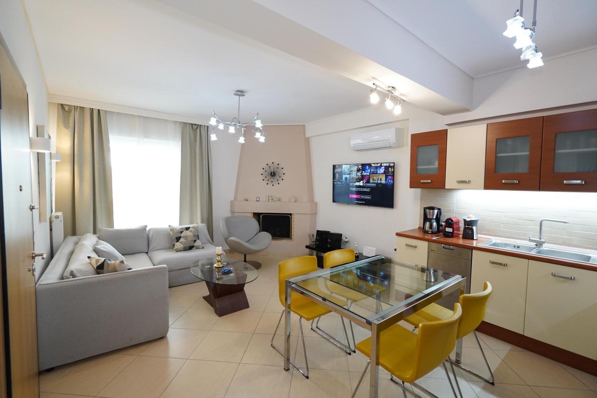 Garden Apartment Next To The Mall -Private Parking Athen Eksteriør billede